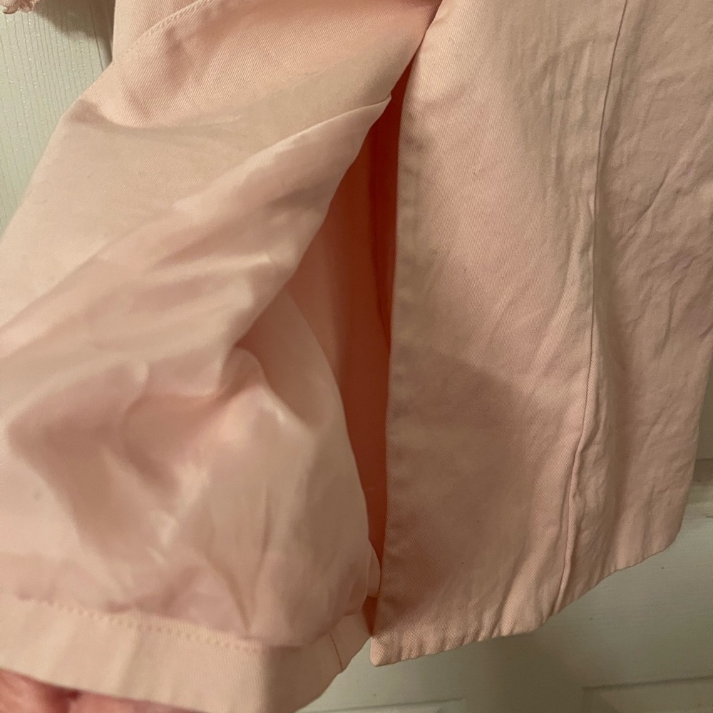 Gymboree Pale Pink Bow Cotton Trench Coat - Picture 6 of 6